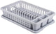 Curver lux - afdruiprek - compact formaat - apart bestekcompartiment - grijs