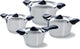 Bk q-linair classic pottenset - 4 delig - veilig afgietsysteem
