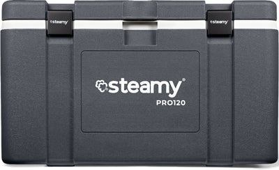 Steamy pro 120 - grote koelbox - extra goed geïsoleerd - 120 liter - grijs