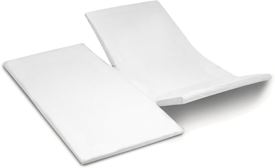 Cinderella weekend hoeslaken - splittopper - 1 persoons - katoen - 180x210 cm - dubbele split - wit