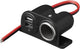 Proplus opbouw sigarettenaanstekerdoos 84 x 50 x 39 mm – voor 12v 24v voertuigen – met 2 usb-a poorten 2,1a – zwart