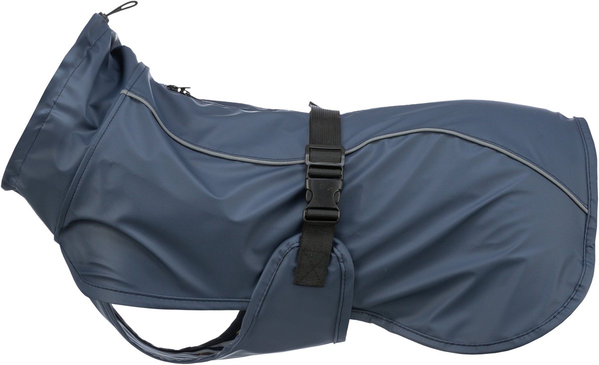 Trixie be nordic regenjas voor honden - husum blauw - ruglengte 50 cm - xl