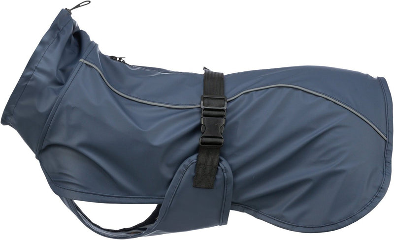 Trixie be nordic regenjas voor honden - husum blauw - ruglengte 50 cm - xl