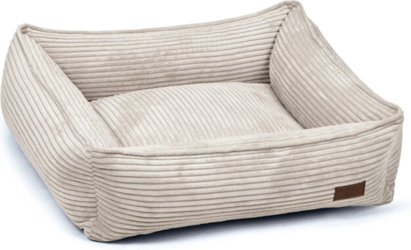 Designed by lotte ribbed - hondenmand - lichtgrijs - 65x60x20 cm