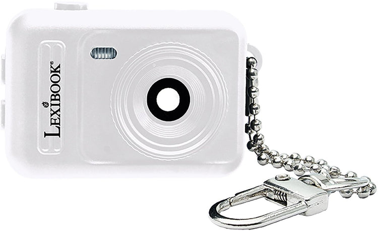 Lexibook sleutelhanger miniatuur digitale camera wit met ingebouwd flashgeheugen
