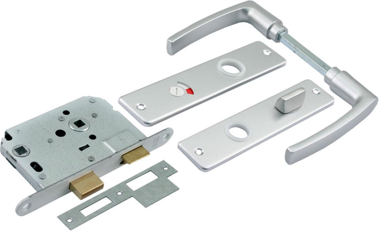 Starx wc-slot met beslag wit aluminium