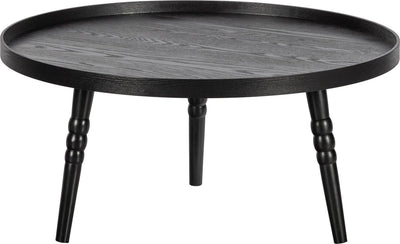 Woood ponto bijzettafel - hout - zwart - 36x75x75