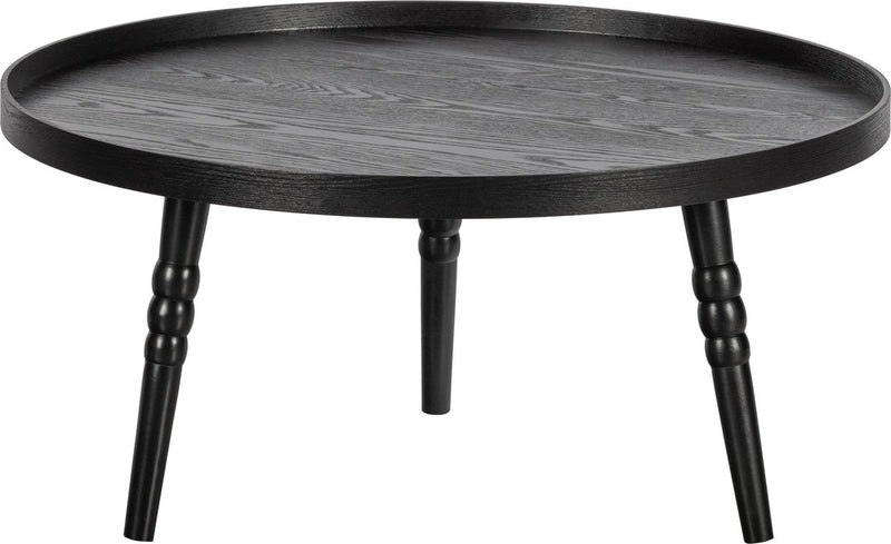 Woood ponto bijzettafel - hout - zwart - 36x75x75