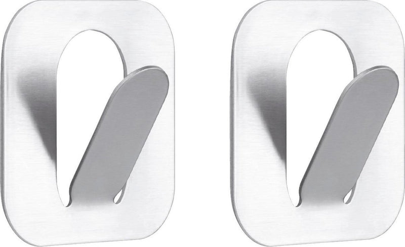Tiger - handdoekhaak paperclip - 2 stuks - rvs geborsteld