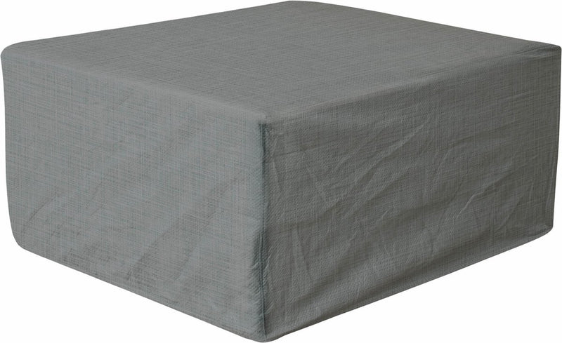 Eurotrail waterdichte beschermhoes voetenbank salontafel, cantonic 100x100x50 cm, grijs