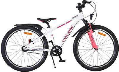 Volare xc race kinderfiets - 24 inch - wit roze - nexus 3