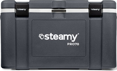 Steamy pro 70 - grote koelbox - extra goed geïsoleerd - 70 liter - grijs