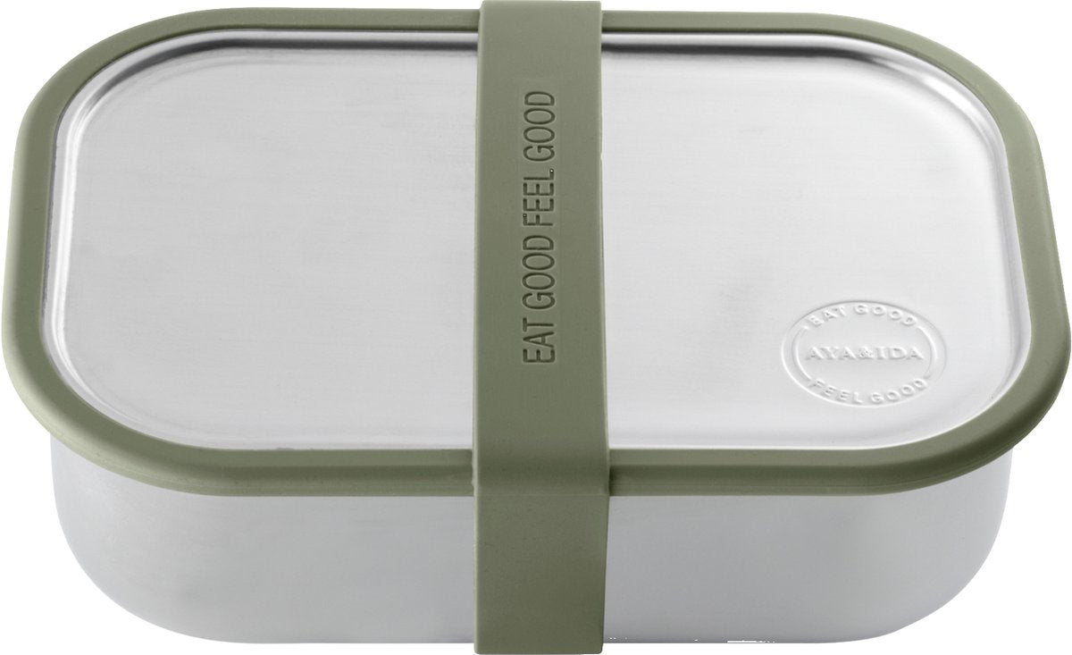 Aya ida aya ida - lunch box - opbergdoos - meenemen - brood - 1000ml - tropical green
