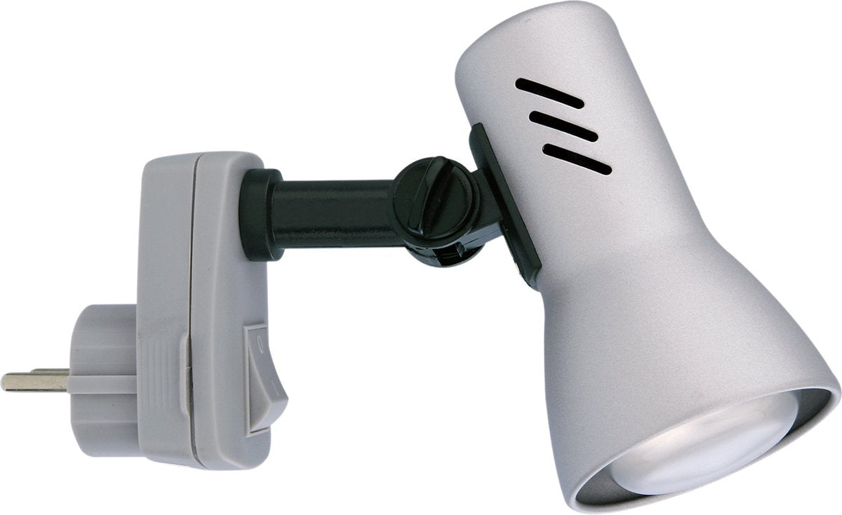 Briloner pilo - stekkerlamp - wandlamp met schakelaar - stopcontactlampen 1 licht - stekkerspot - on off - draaibaar - e14 fitting