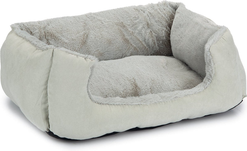 Beeztees baboo - super zachte - kattenmand - kattenkussen- grijs grijs- 48x37x18 cm m (medium)