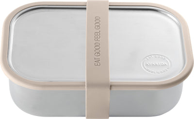 Aya ida aya ida - lunch box - opbergdoos - meenemen - brood - 1000ml - cream beige