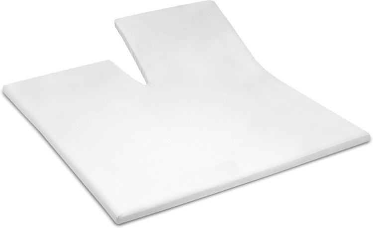 Cinderella - sundays - topper hoeslaken met split - 180x200 cm - tot 15 cm matrashoogte - 100% katoen-satijn - wit