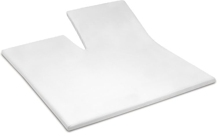 Cinderella - topper - hoeslaken met split - tot 15 cm matrashoogte - double jersey - 200x200 210 cm - wit