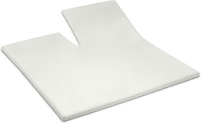 Cinderella - topper hoeslaken met split - tot 15 cm matrashoogte - double jersey - 180x200 210 cm - ivoor