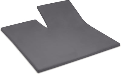 Cinderella - topper hoeslaken met split - tot 15 cm matrashoogte - double jersey - 200x200 210 cm - antraciet