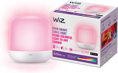 Wiz tafellamp hero - gekleurd en wit licht - slimme led verlichting - modern design - wi-fi