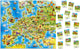 Castorland educatieve puzzelkaart van europa