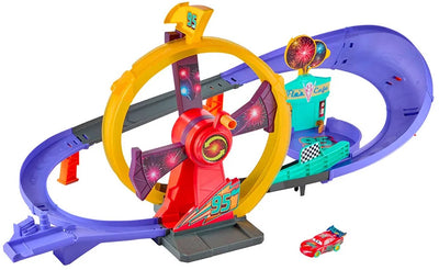 Mattel disney pixar cars light up playset.