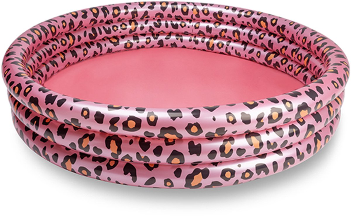 Swim essentials - zwembad - ø150 cm - rose gold - panterprint - baby