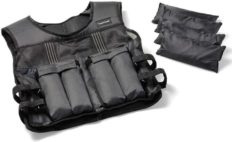 Tunturi gewichstvest - gewichtvest - weight vest - gewichtsvest hardlopen - verstelbaar - 10kg - zwart
