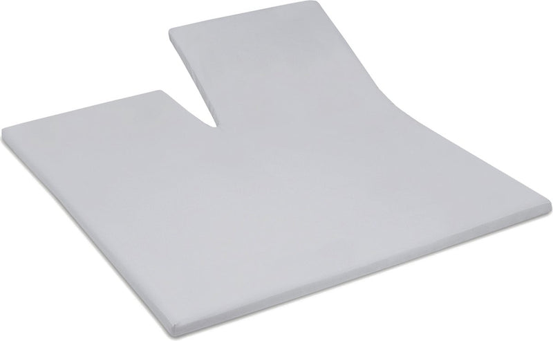 Cinderella - sundays - topper hoeslaken met split - 180x210 cm - tot 15 cm matrashoogte - 100% katoen-satijn - lichtgrijs