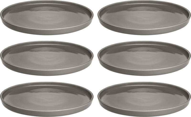 Leonardo roma bord 22cm taupe - set 6
