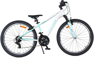 Volare boost kinderfiets - 24 inch - wit mintgroen - 21 speed