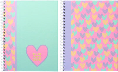 Kangaro ancor spiraalblok - b'log hearts - formaat a4 - met lijn - 2 stuks