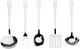 Alessi kookgerei - ajm19s5 l - 5 stuks - door jasper morrison