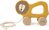 Trixie houten trekspeeltje - mr. lion - voor de eerste stapjes - babyspeelgoed - voor jongens meisjes - leeuw - afbeelding 1