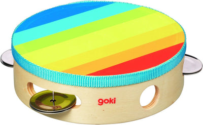 Goki tamboerijn met 4 belletjes. 4,5x14,5 cm