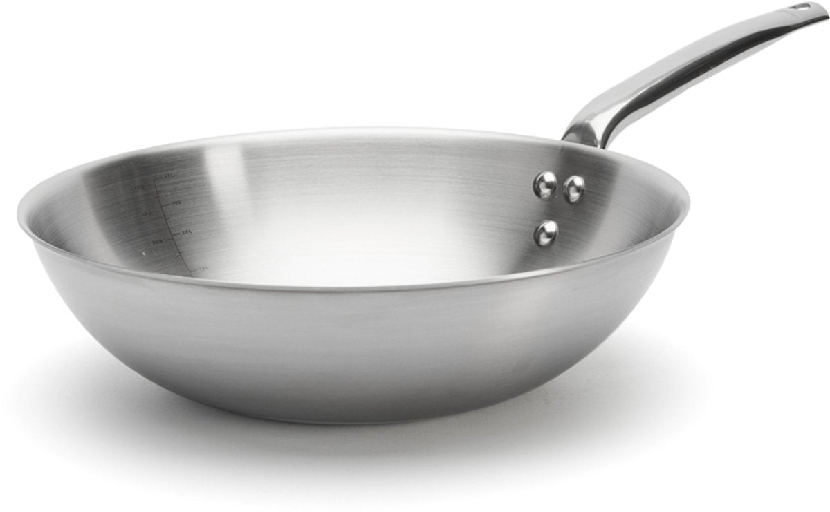 Debuyer de buyer alchimy wokpan - rvs - ø 32cm - pfas-vrij
