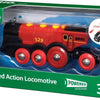 Brio rode locomotief op batterijen