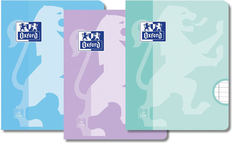 Oxford schriften - a5 - lijn - 36 vel - pastel - 3 stuks