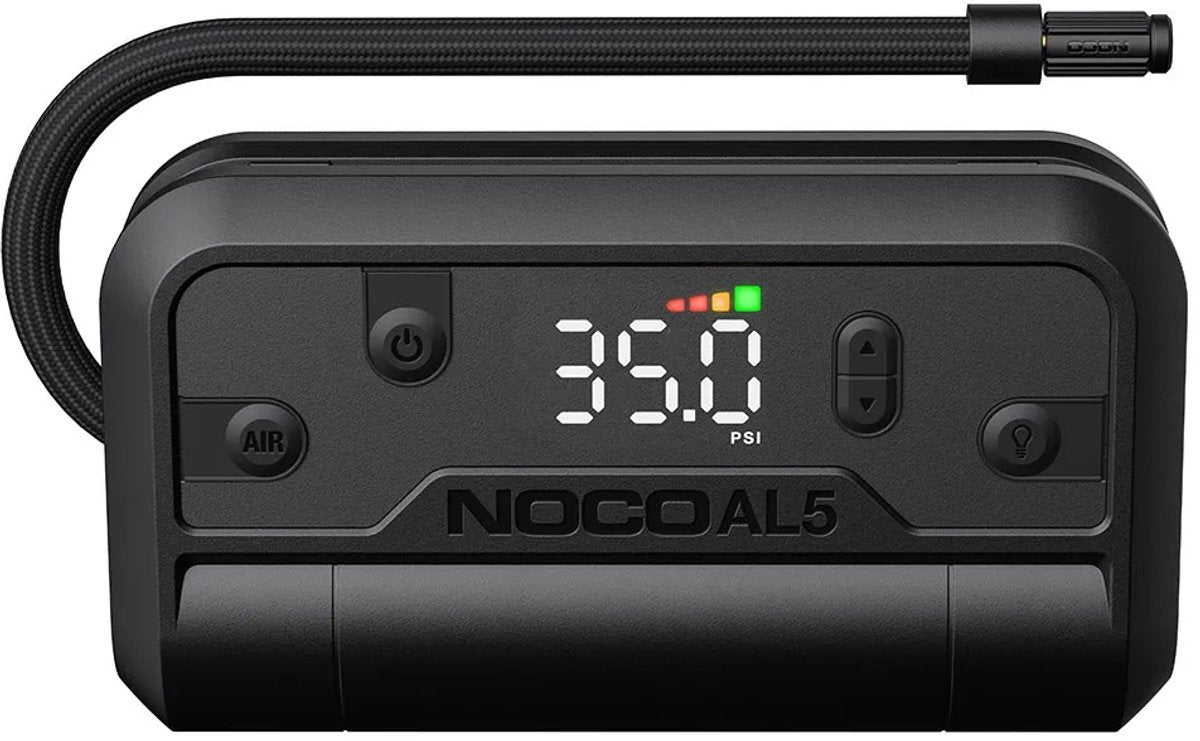 Noco al 5 draagbare luchtcompressor - geïntegreerde usb-c-poort - powerbank - maximale druk: 8,96 bar