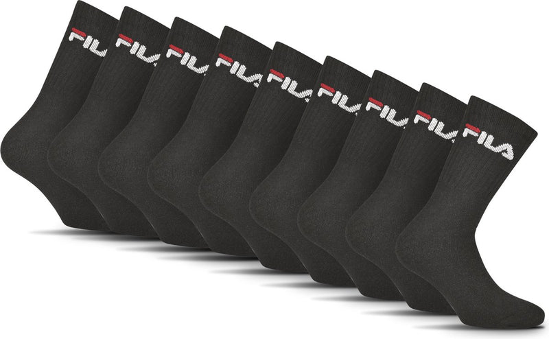 Fila tennis- sportsokken - maat 43 46 - 6 pack - zwart