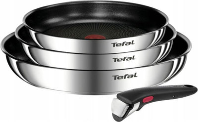 Tefal ingenio pannenset - 3 koekenpannen set met handgreep 22 cm, 24 cm, 28 cm- 4 delig