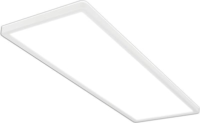 Briloner slim - plafondlamp led - plafoniere woonkamer met achtergrondverlichting - platte keuken lamp - neural wit licht - 22w - 58cm - wit