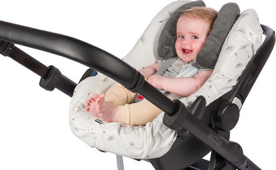 Dooky® dooky - babykussen - grijs - 0-5 jaar - hoofd en nek ondersteuning - voor kinderwagen en autostoel
