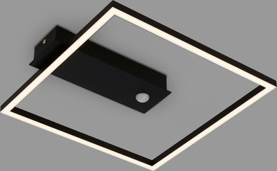 Briloner - nici - led plafondlamp - plafonniére met bewegingsmelder - zwart - led - 12.5w
