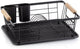 Kela afdruiprek, metaal, rubberhout, zwart, 28 x 35 x 13 cm - | rica