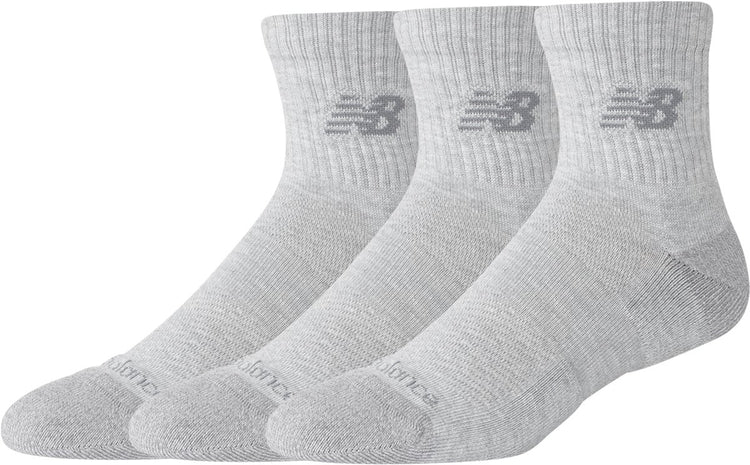 New balance active quarter sock 3 pack unisex sportsokken - athletic grey heather
