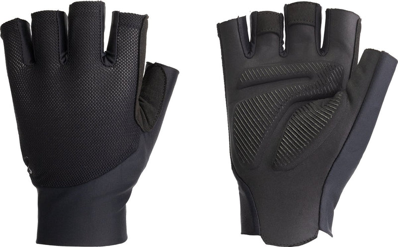 Bbb cycling pave 2.0 - fietshandschoenen zomer - 15 - 25 °c - medium padding - comfortabel en ademend materiaal - wielrenhandschoenen heren dames - zwart - maat m - bbw-74