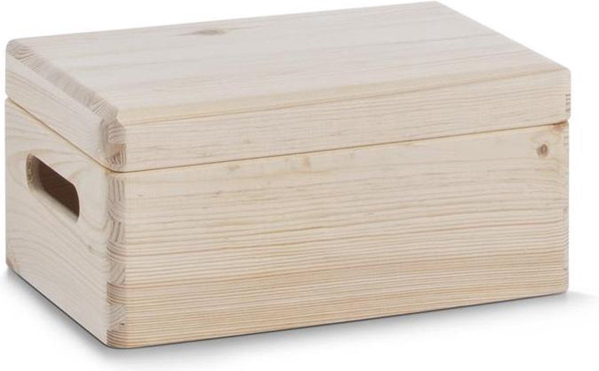 Zeller present zeller houten kist 30x20x14 cm met deksel