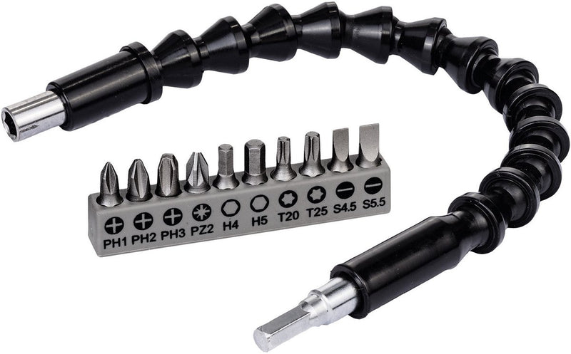 Bosch professional flexibele schroefbitverlenging + 10-delige bitset - 2608522377